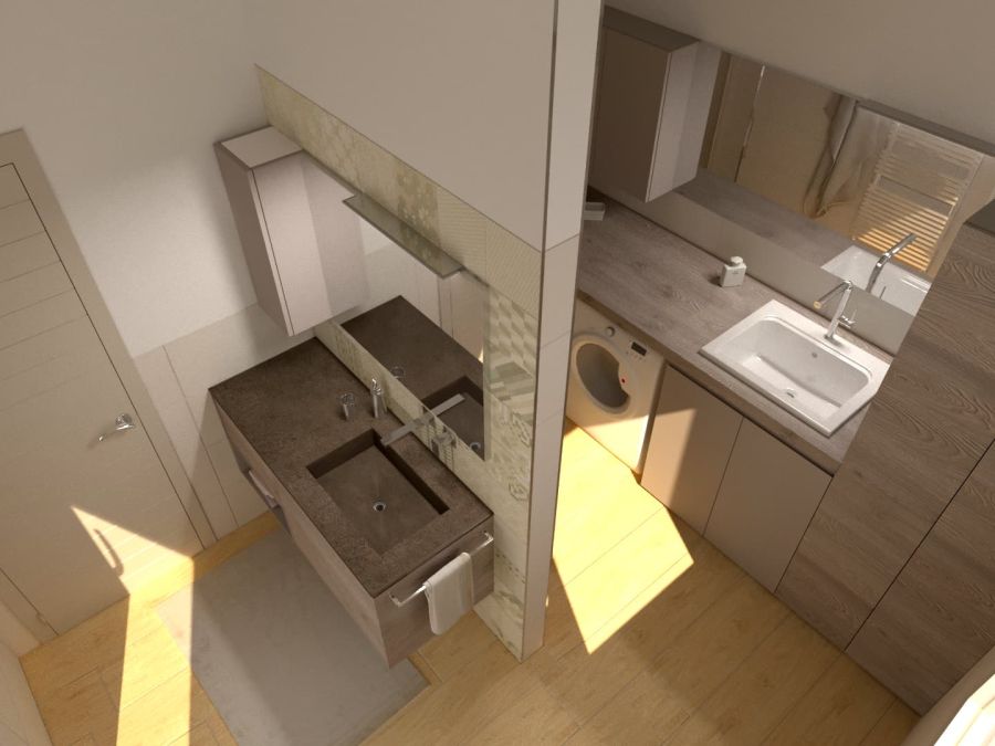 235_ Spazio per bagno e lavanderia